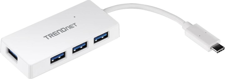 Image du produit Trendnet Hub USB 4 ports USB3.0 ultra-mini hub et USB-C (USB-C, 4 Ports)
