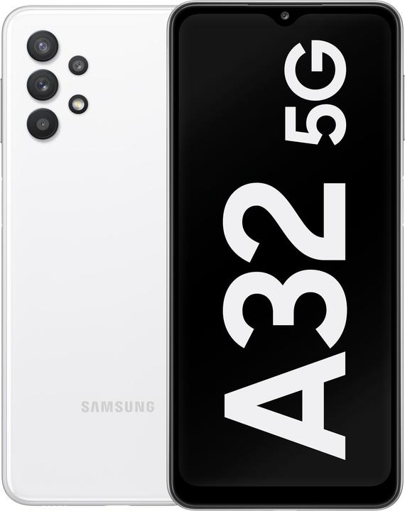 Produktbild Samsung Galaxy A32 5G EU (128 GB, White, 6.50", Dual SIM, 5G)