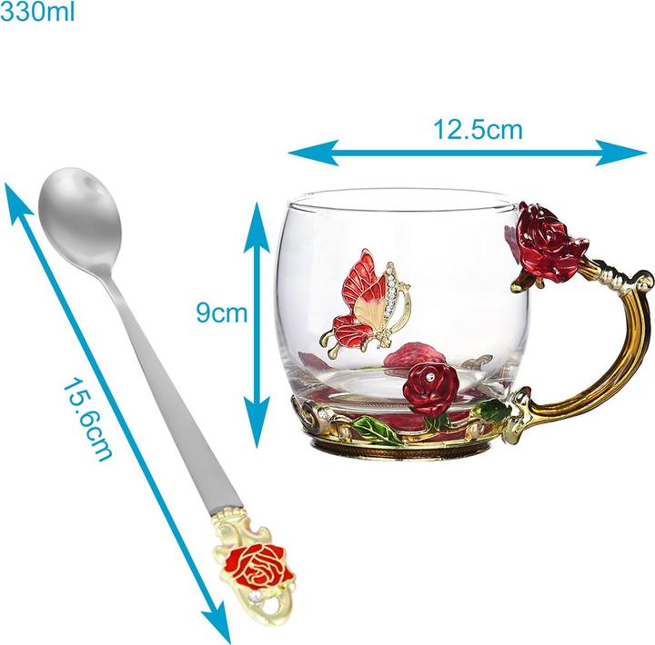 Produktbild Intirilife Schmetterling Teetasse (1x)