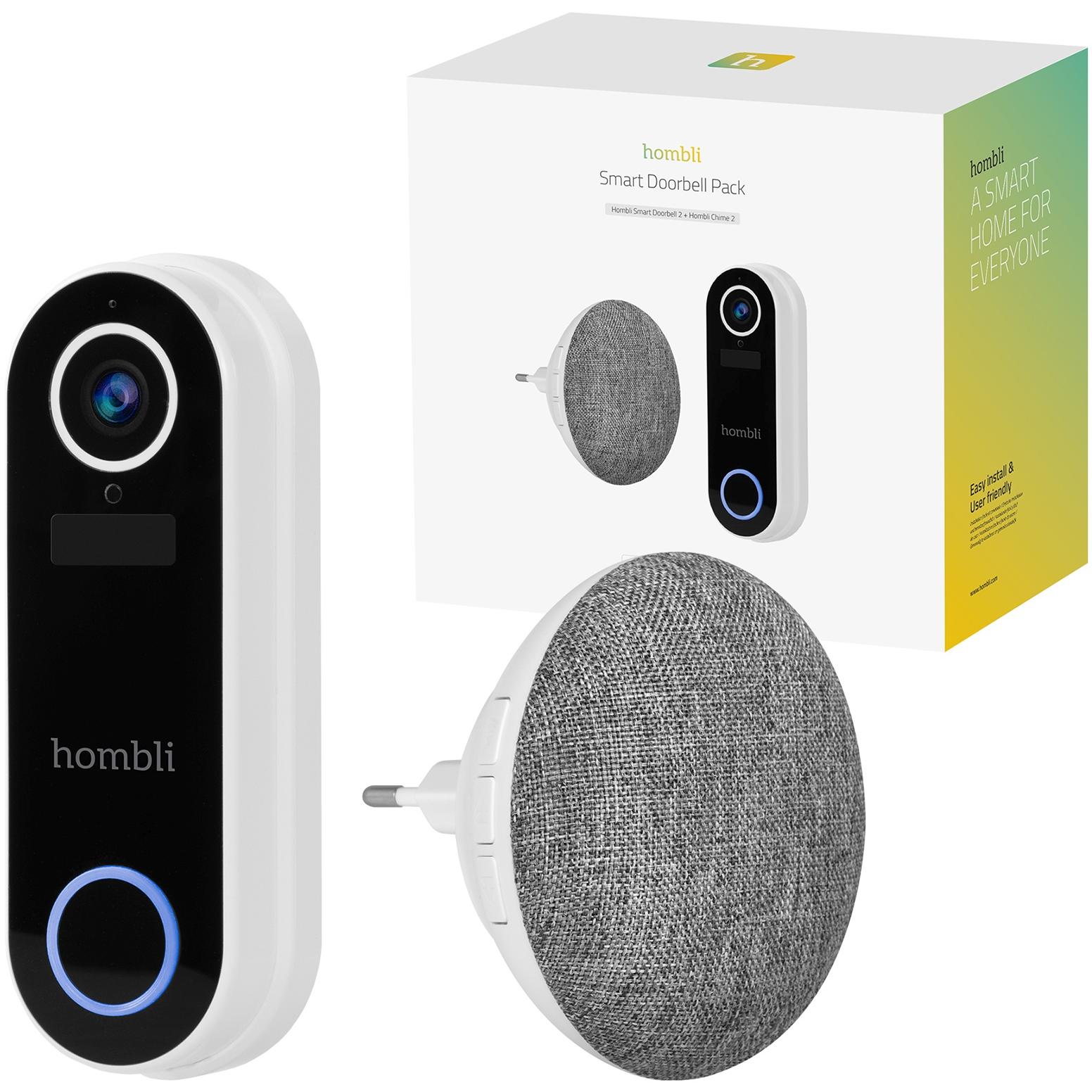 Hombli, Campanello + Citofono, Campanello intelligente 2 + Chime 2 (WiFi)