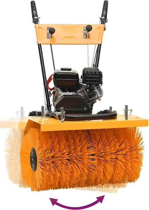 Actual product image vidaXL Schneefräse und Kehrmaschine Set (60 cm)