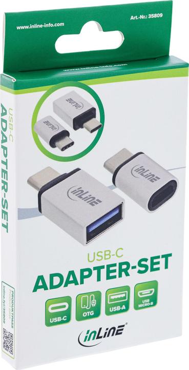 Produktbild InLine USB Adapter-Set (0.33 m, USB 3.2 Gen 1)
