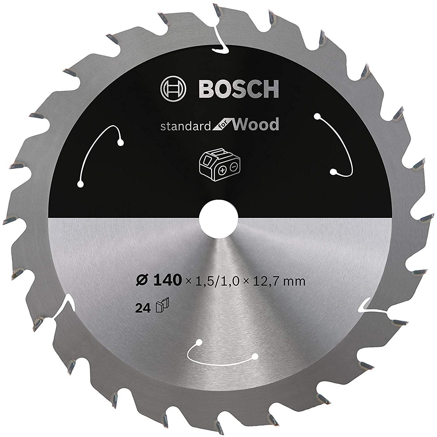Bosch Professional Zubehör, Sägeblatt, PRO Wood cordless Kreissägeblatt, 140 x 1,5 x 12.7 mm