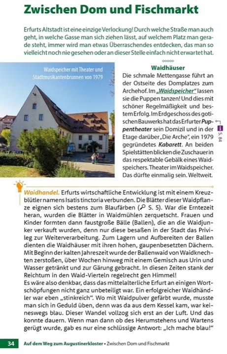 Produktbild Erfurt - Der Stadtführer (Deutsch, Wolfgang Knape, Thorsten Schmidt, 2024)