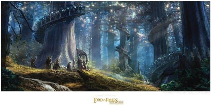 Weta Workshop Le Seigneur des Anneaux impression Art Print Lothlorien 59 x 30 cm (59 x 30 cm)