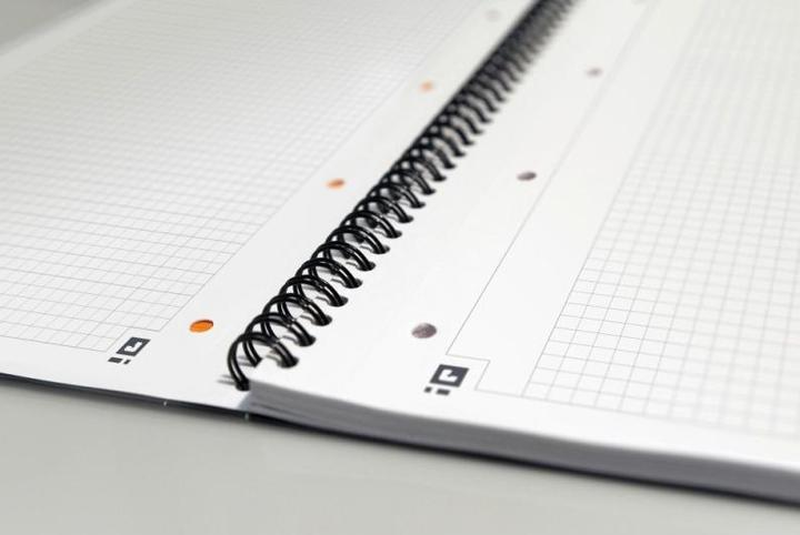 Actual product image Oxford Spiral Book (A4+, Checked, Soft cover)