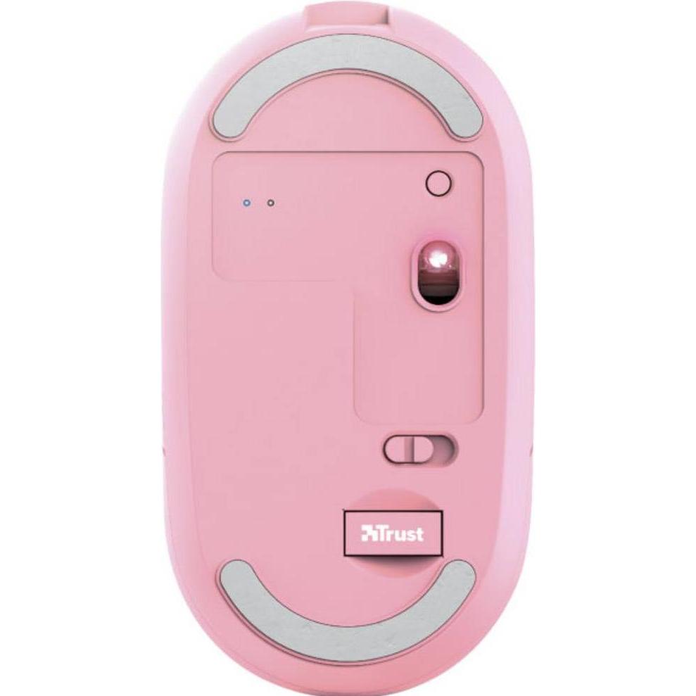 Thumbnail - Trust Maus Puck Rechargeable Pink (Kabellos), Maus, Rosa