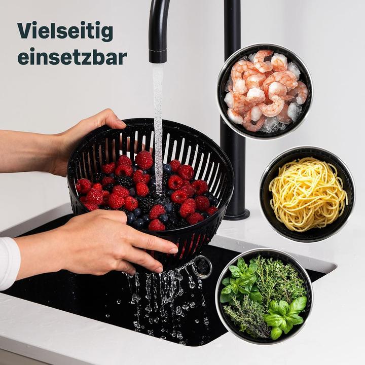 Actual product image Silberthal Salatschleuder mit Kurbelantrieb