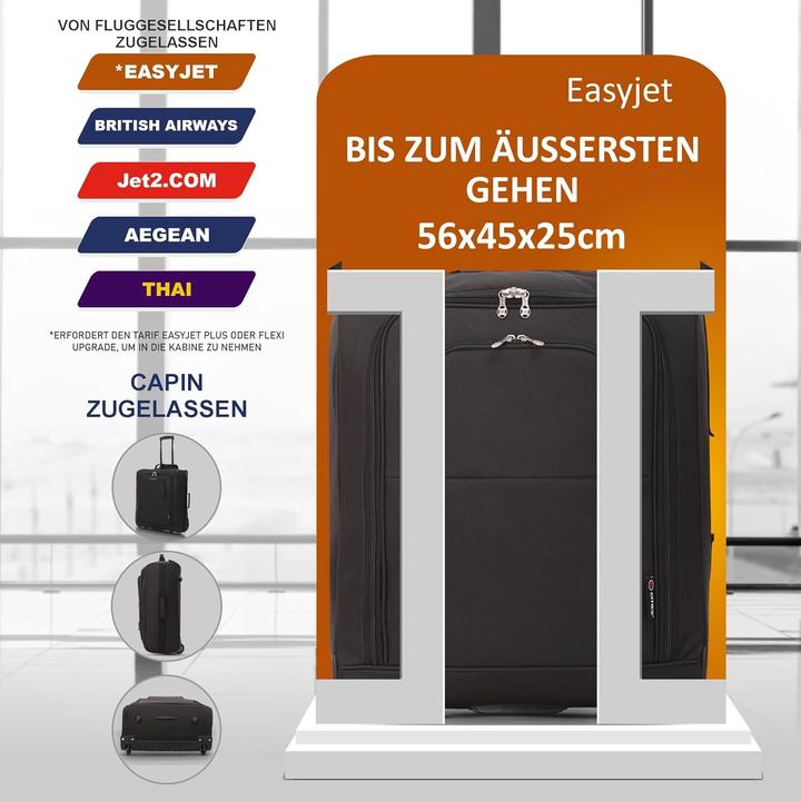 Immagine prodotto 5 Cities 56x45x25 Trolley Rolling Case Nero (60 l)