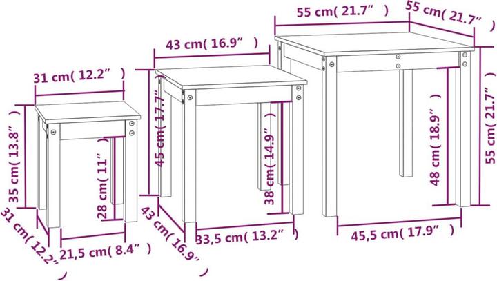 Image du produit vidaXL Satztisch