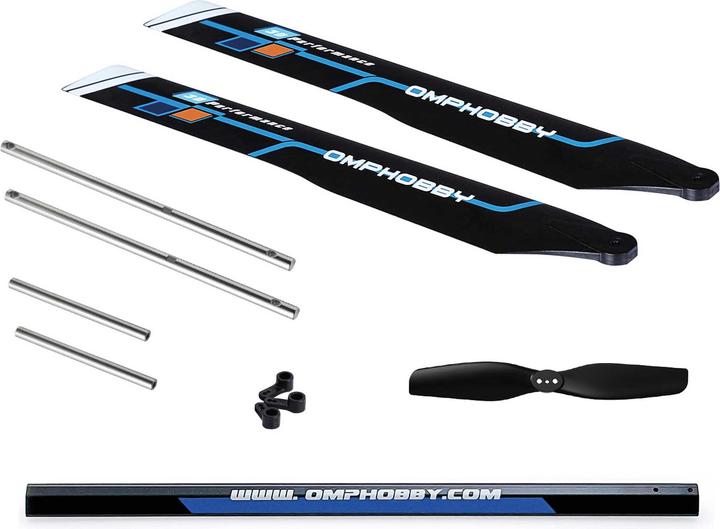 OMPHobby M2 EVO Crash Kit - blau # OSHG0004