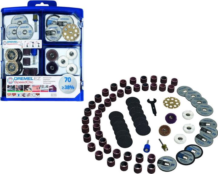 Actual product image Dremel EZ SpeedClic accessory set 70 pcs.