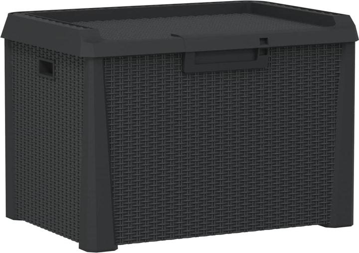 Image du produit VidaXL Gartentruhe Anthrazit 125 L PP,Farbe: Anthrazit,Material