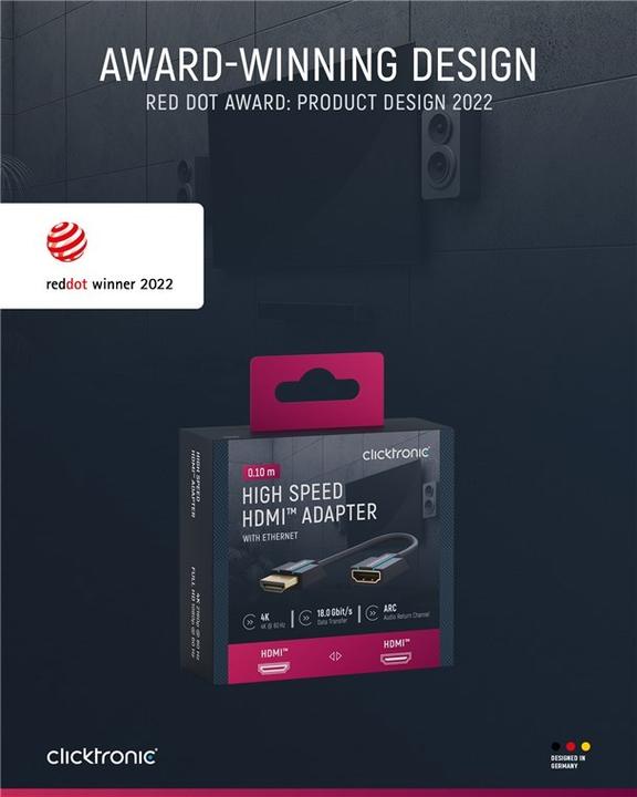 Produktbild Goobay Clicktronic HDMI Flexadapter 0.1m (0.10 m, HDMI, 1.4)