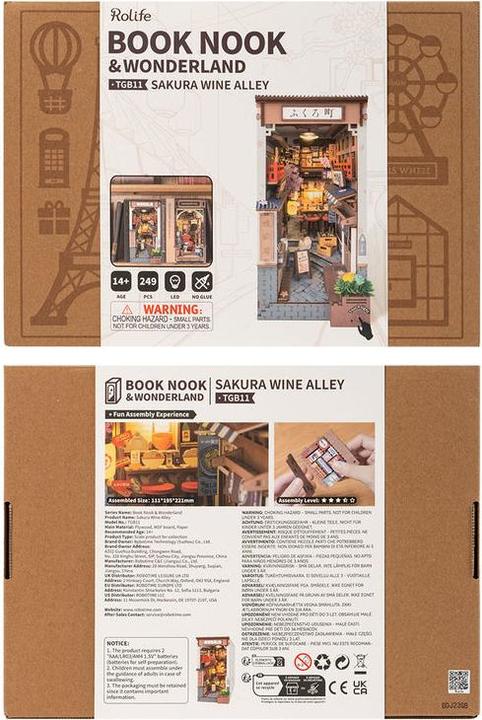 Produktbild Robotime Sakura's Weinstrasse, Modell Art: Book Nook