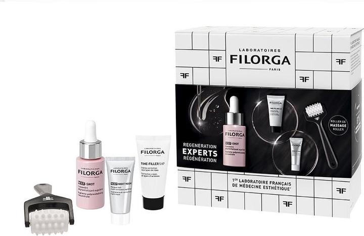 Produktbild Filorga Expert Box Regenaration NCEF Shot 15ml NCEF Night Mask 7ml, Time Filler 5XP 15ml,Face MassRoll free (Gesichtspflege Set)