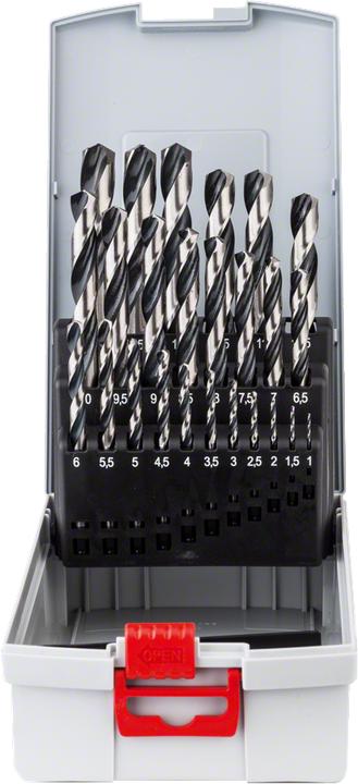 Produktbild Bosch Professional Zubehör HSS-Spiralbohrer-Set PointTeQ, 25-tlg., ProBox, 1–13 mm (1 mm, 1.5 mm, 10 mm, 10.5 mm, 11 mm, 11.5 mm, 12 mm, 12.5 mm, 13 mm, 2 mm, 2.5 mm, 3 mm, 3.5 mm, 4 mm, 4.5 mm, 5 mm, 5.5 mm, 6 mm, 6.5 mm, 7 mm, 7.5 mm, 8 mm, 8.5 mm, 9 mm, 9.5 mm)