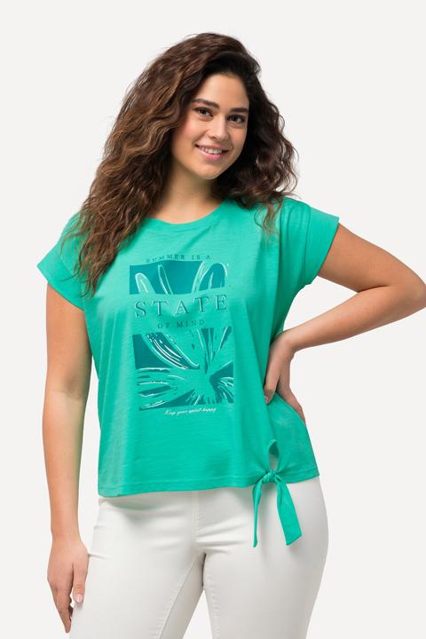 Produktbild Ulla Popken Top, Saumband, Oversized, Rundhals, Cup-Ärmel (60)