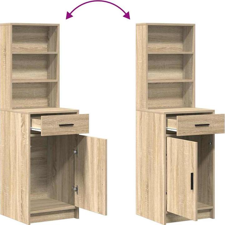 Actual product image vidaXL Tall unit Sonoma oak 40x41x135 cm wood-based material