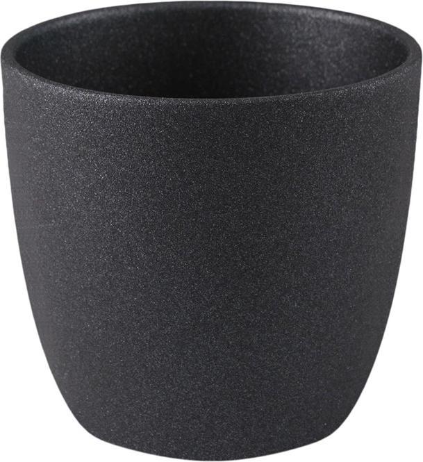 Domoletti Ceramic pot, EMI, Ø 18 cm, graphite (18 x 13.50 cm)