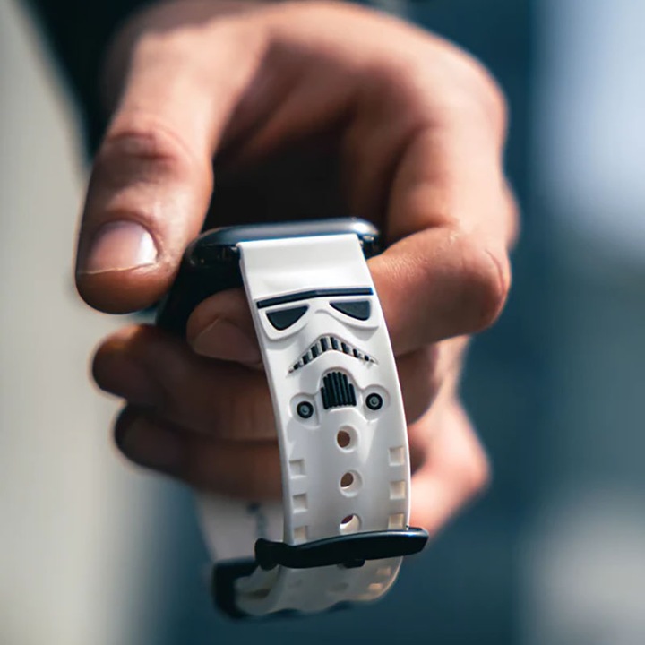 Actual product image Moby Fox Star Wars - Apple Watch Armband 38/40/41/42/44/45/49 mm (Stormtrooper 3D) (Silicone)