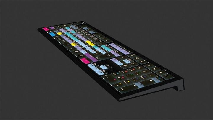 Actual product image Logickeyboard Davinci Resolve Astra2 BL (PC) (Eng. Int., Cable)