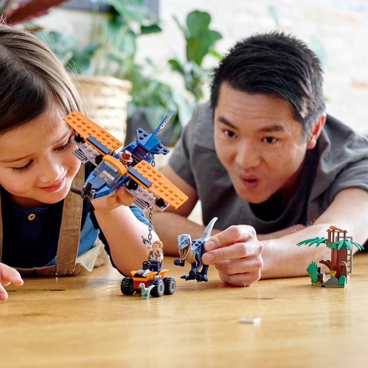 Produktbild LEGO Velociraptor: Rettungsmission mit dem Doppeldecker (75942, LEGO Jurassic World)
