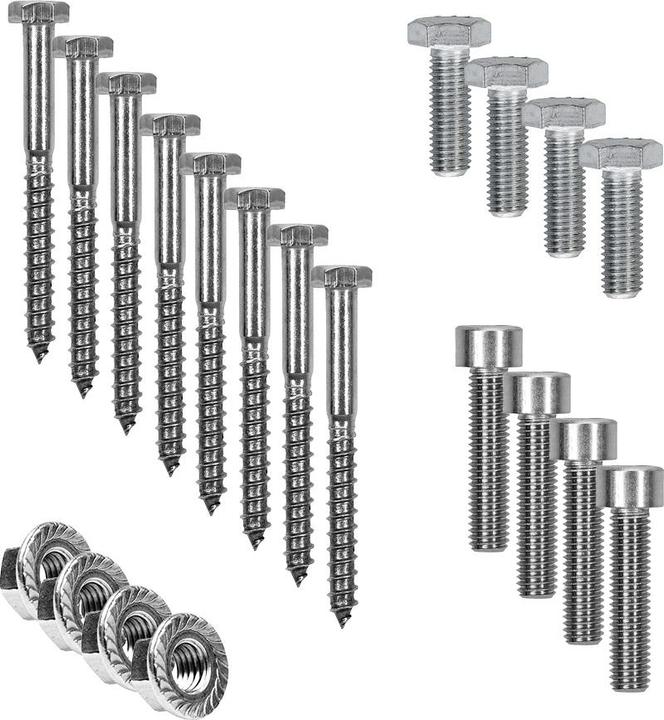 Image du produit Offgridtec Kit de montage avec crochets de toit pour tuiles plates pour montage sur toit en pente 1 panneau