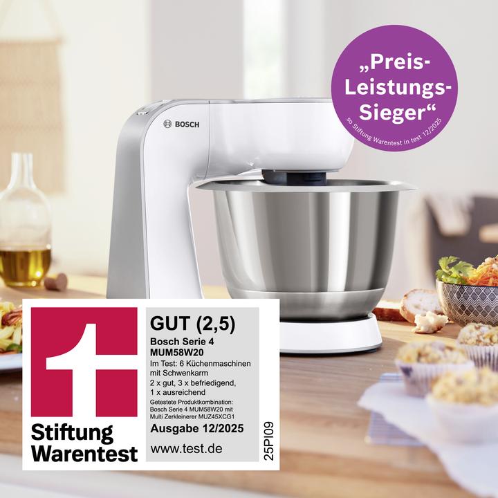 Productafbeelding Bosch Hausgeräte Serie 4 MUM58W20 (1000 W, 3.90 l)