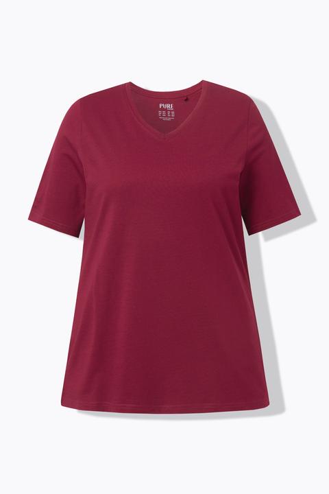 Produktbild Ulla Popken T-Shirts, 2er-Pack, V-Ausschnitt, Halbarm (50, 52)