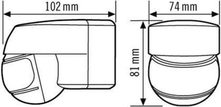 Image du produit Esylux Détecteur de mouvement MD 120 (12 m)