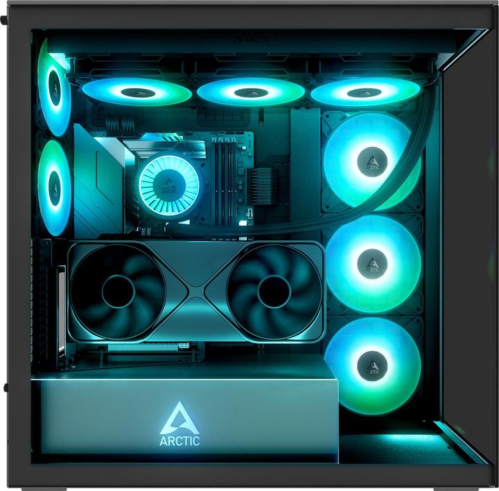 Produktbild Arctic Cooling PC-Gehäuse ACPCC00019A Black Mirror, Unterstützte (ATX)