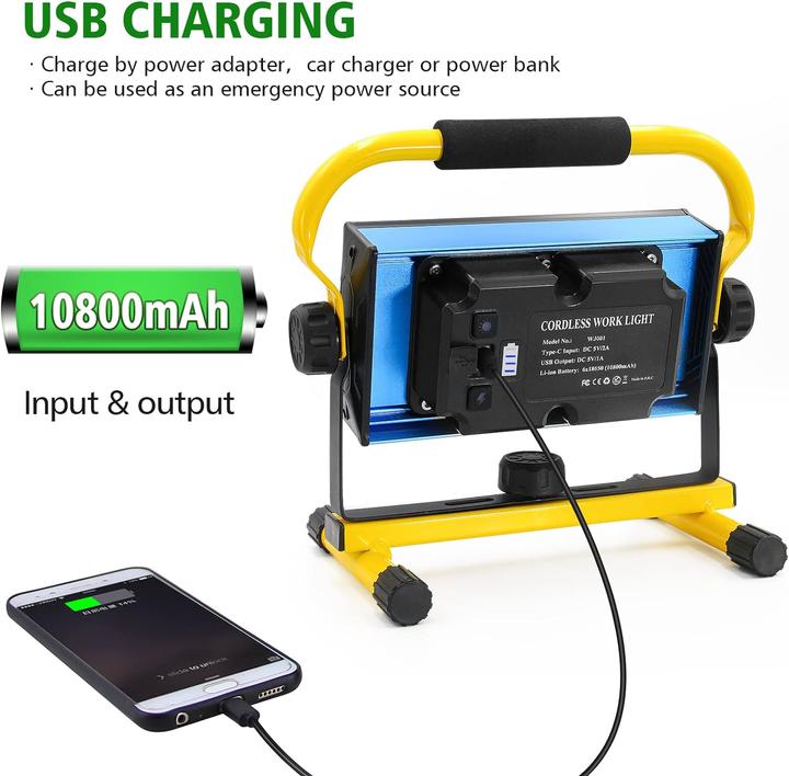 Actual product image Sylstar Construction spotlights (7000 lm)