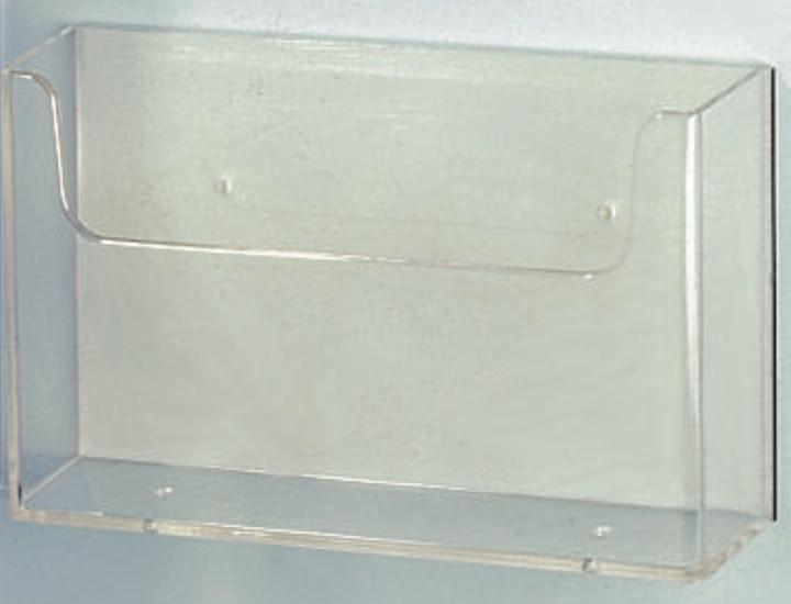 Ultradex Brochure box DIN A5 landscape magnetic W222xH125xD40mm transparent (A5)