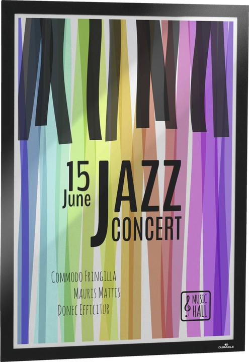 Actual product image Durable DURAFRAME® POSTER information frame, self-adhesive, for format A2, silver, pack