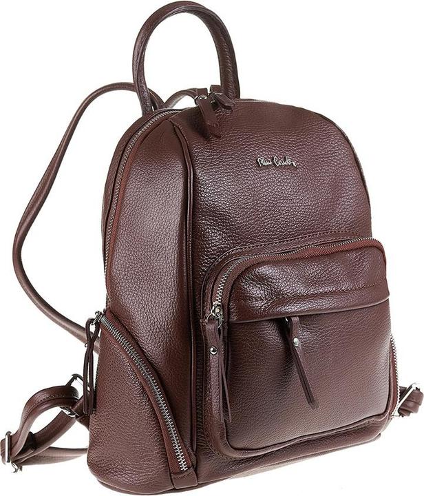 Produktbild Pierre Cardin Damen Lederrucksack Made In Italy - Modell Lunaria Pro - Casual - 28.0 X 31.0 X 14.0 Cm