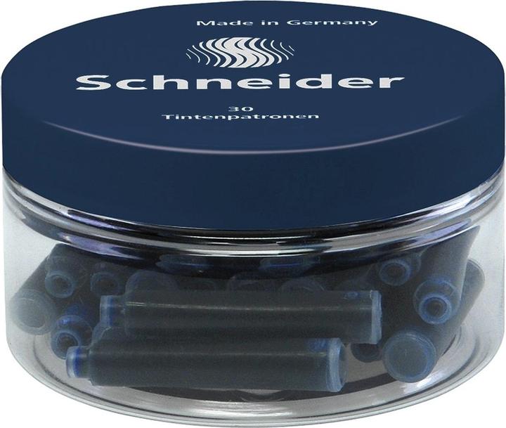 Actual product image Schneider Ink cartridge standard midnight blue round tin PU=30 pieces (Refill)