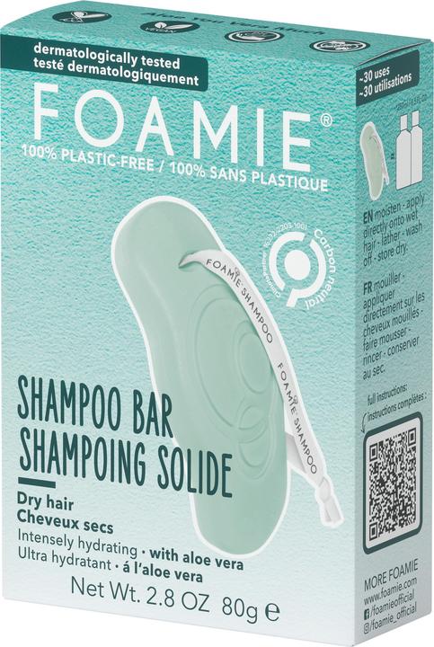 Actual product image Foamie Aloe You Vera Much (Solid shampoo, 80 g)