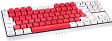 Produktbild Gamiac TKL90G Gaming Tastatur, Kailh Blue Switches, RGB - weiss/rot (DE, Kabelgebunden)