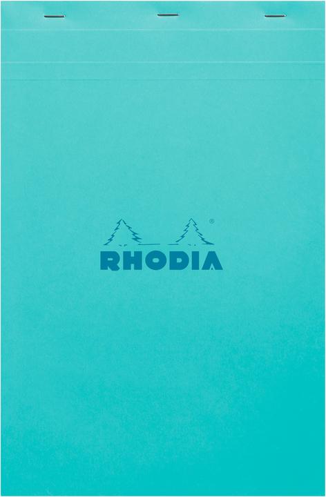 Actual product image Rhodia - Sky Blue (A4+, Checked, Hardcover)