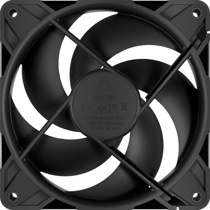 Productafbeelding Arctic Ventilateur de boitier P12 Pro Reverse - 12cm (Noir) (120 mm, 1x)
