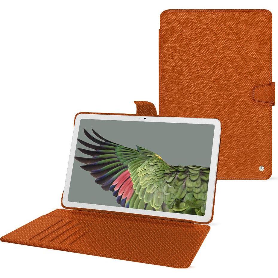 Noreve Lederschutzhülle Google Pixel Tablet (Google Pixel Tablet), Tablet Hülle, Orange