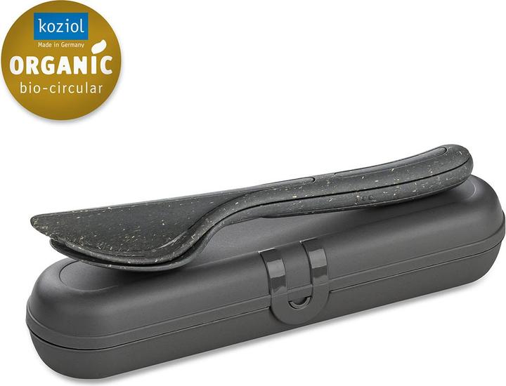Actual product image Koziol Cutlery set KLIKK READY 7070701 ash grey (3 Piece, Cutlery set)