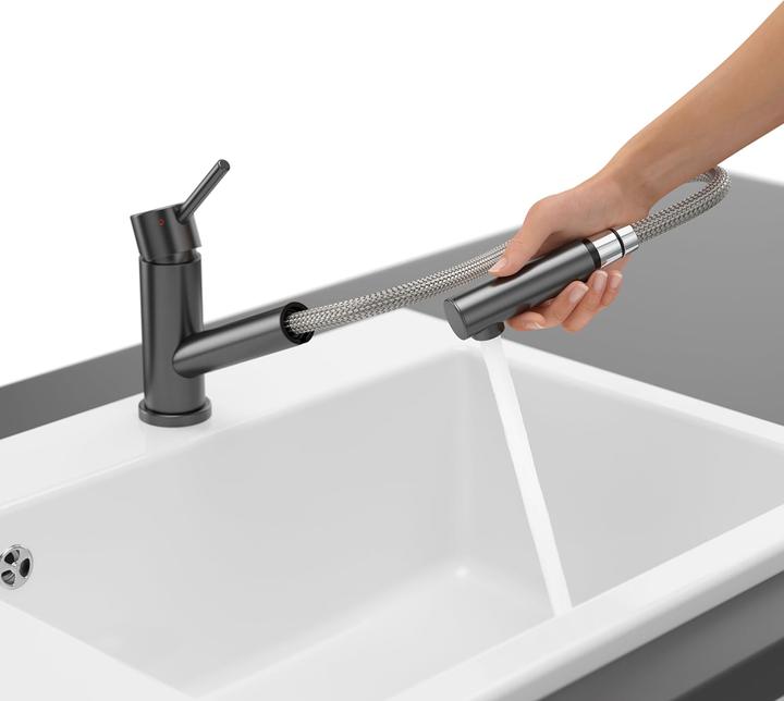 Produktbild Villeroy & Boch Como Shower Niederdruck Küchenarmatur, aus Edelstahl