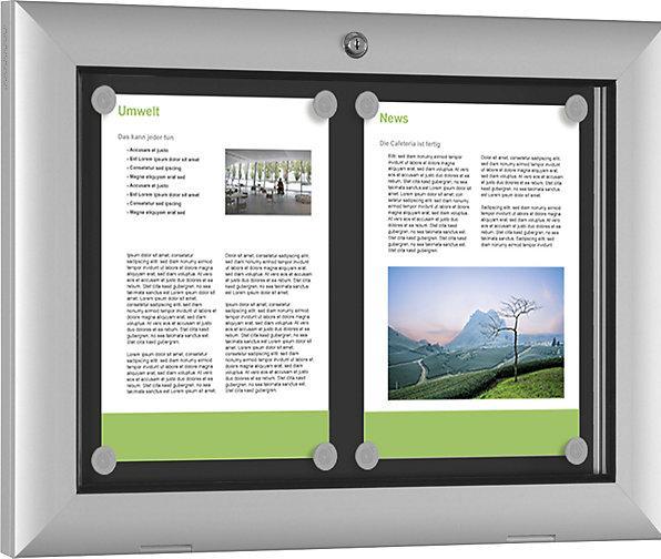 Produktbild kaiserkraft Schaukasten für Innen- und Aussenbereich (Magnettafel, 54 x 42 cm)