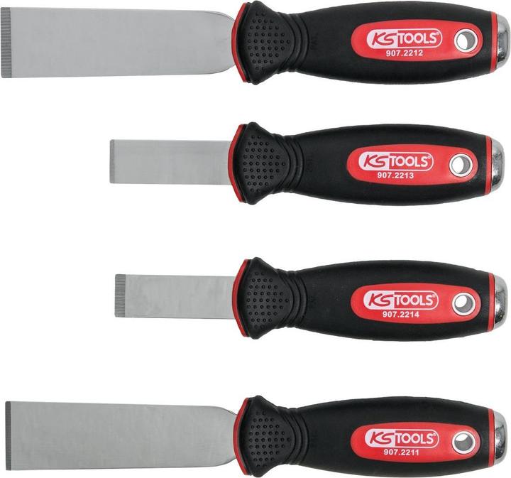Actual product image KS Tools STAINLESS STEEL Chisel scraper set, 4 pcs
