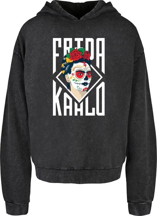 Produktbild Merchcode Frida Kahlo - Lettering Acid Washed Oversized Hoody - 178049 (L)