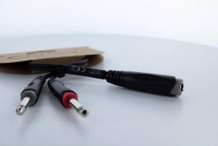 Actual product image Cordial 14885 Klinke Audio Y-Adapter (1x Klinkenbuchse 6.3 mm (stereo) - 2x Klin