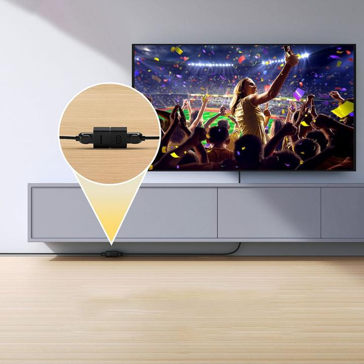 Actual product image Baseus AirJoy Series Ethernet cable connector RJ-45 2 pcs - black (RJ45)