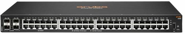 Actual product image HPE E Aruba 6000 Switch 4 SFP Ports, 1U, Layer 2, ACL, QoS, Web GUI, CLI, Aruba NetEdit, Zero To (52 Ports)